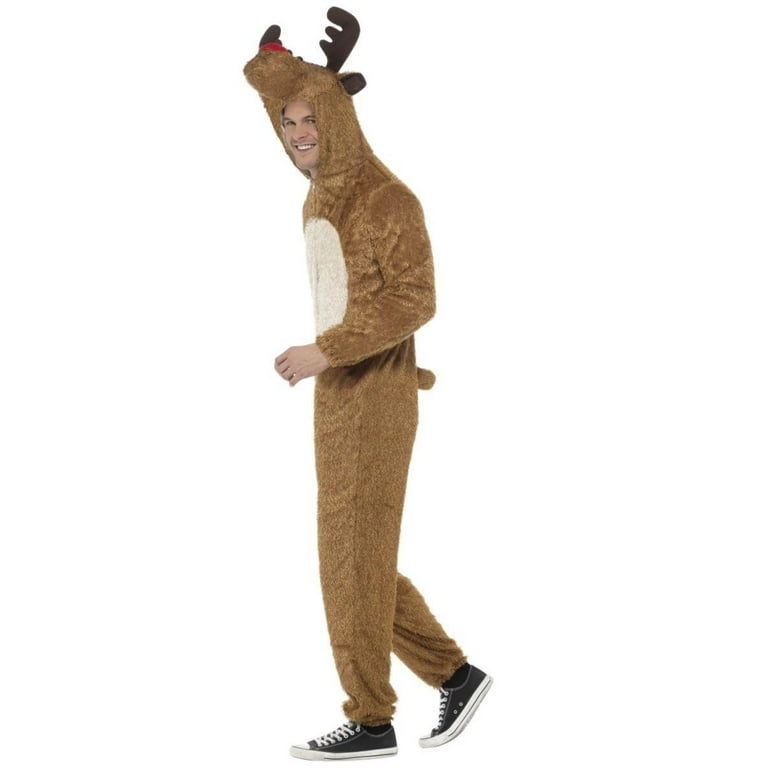 Reindeer Costume Adult Brown White Reindeer Costume Adult Brown White