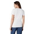 thumbnail image 3 of Gildan Heavy Cotton Taped Neck T-Shirt for Women, 100% Cotton Short Sleeve White Tee, L, 3 of 6