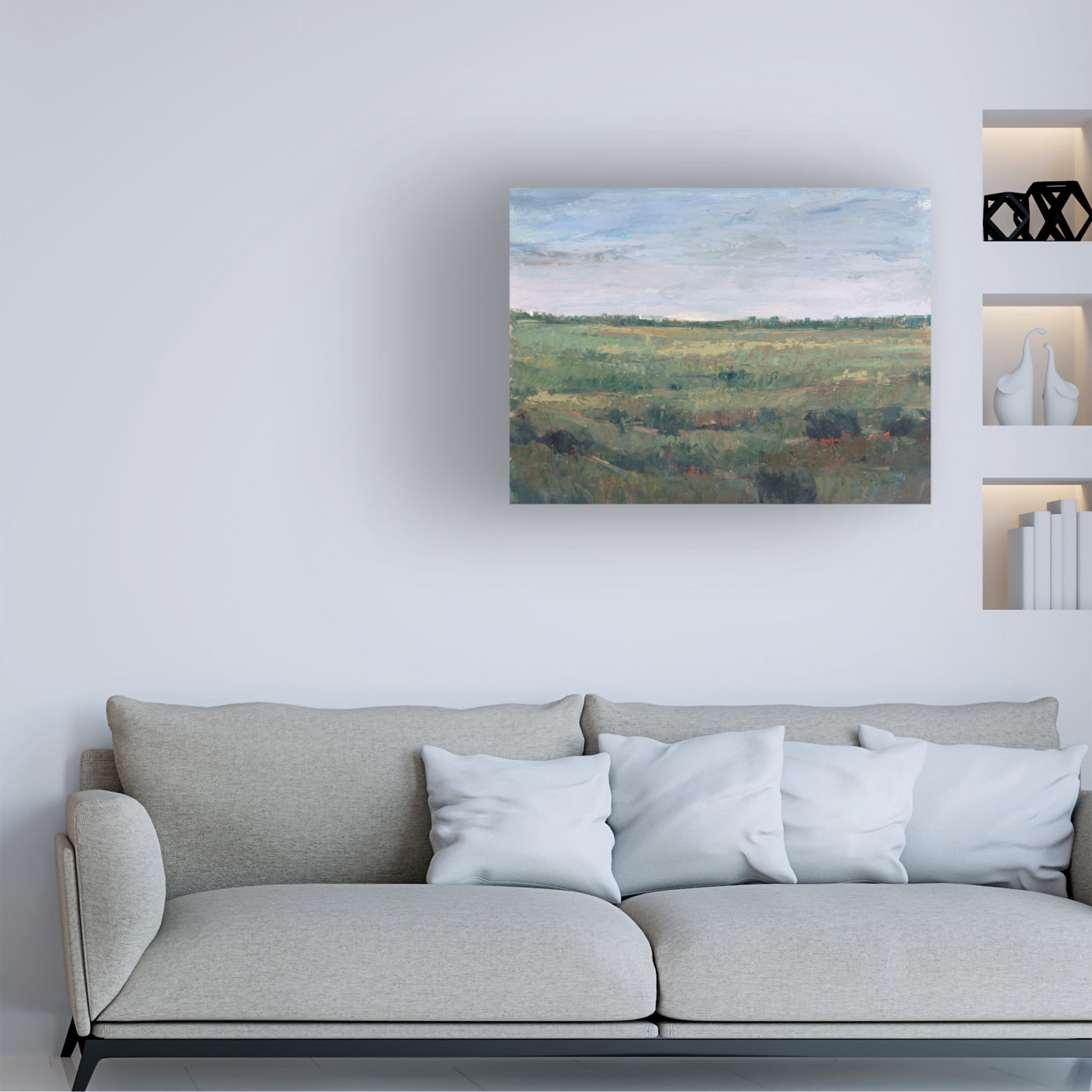 Canvas Wall Art - Tim OToole 'Field Study I' Wall Art for Living Room, Bedroom, or Office Décor by Trademark Fine Art - 19 x 14 Inches