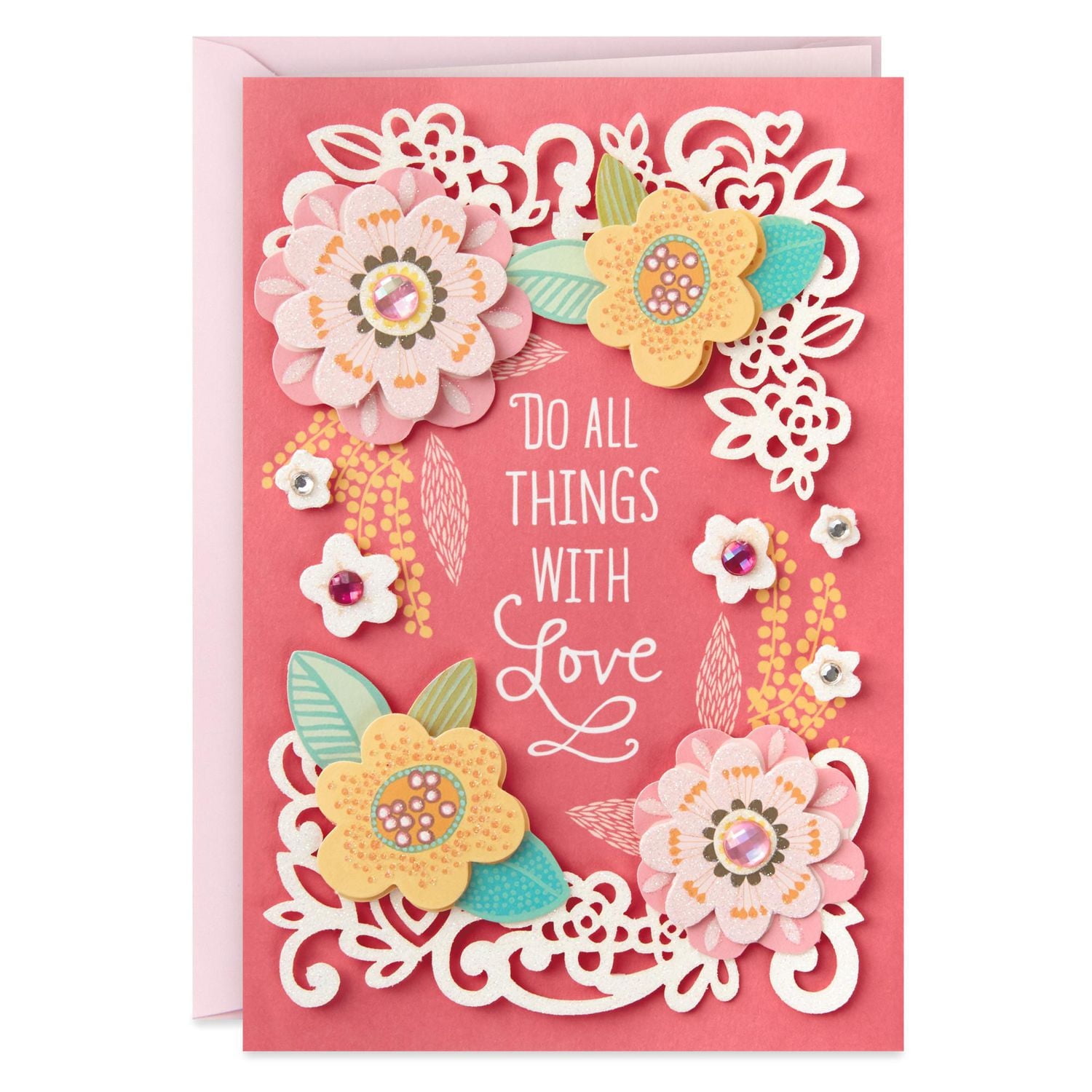 Hallmark Signature Birthday Card (Scattered Flowers)