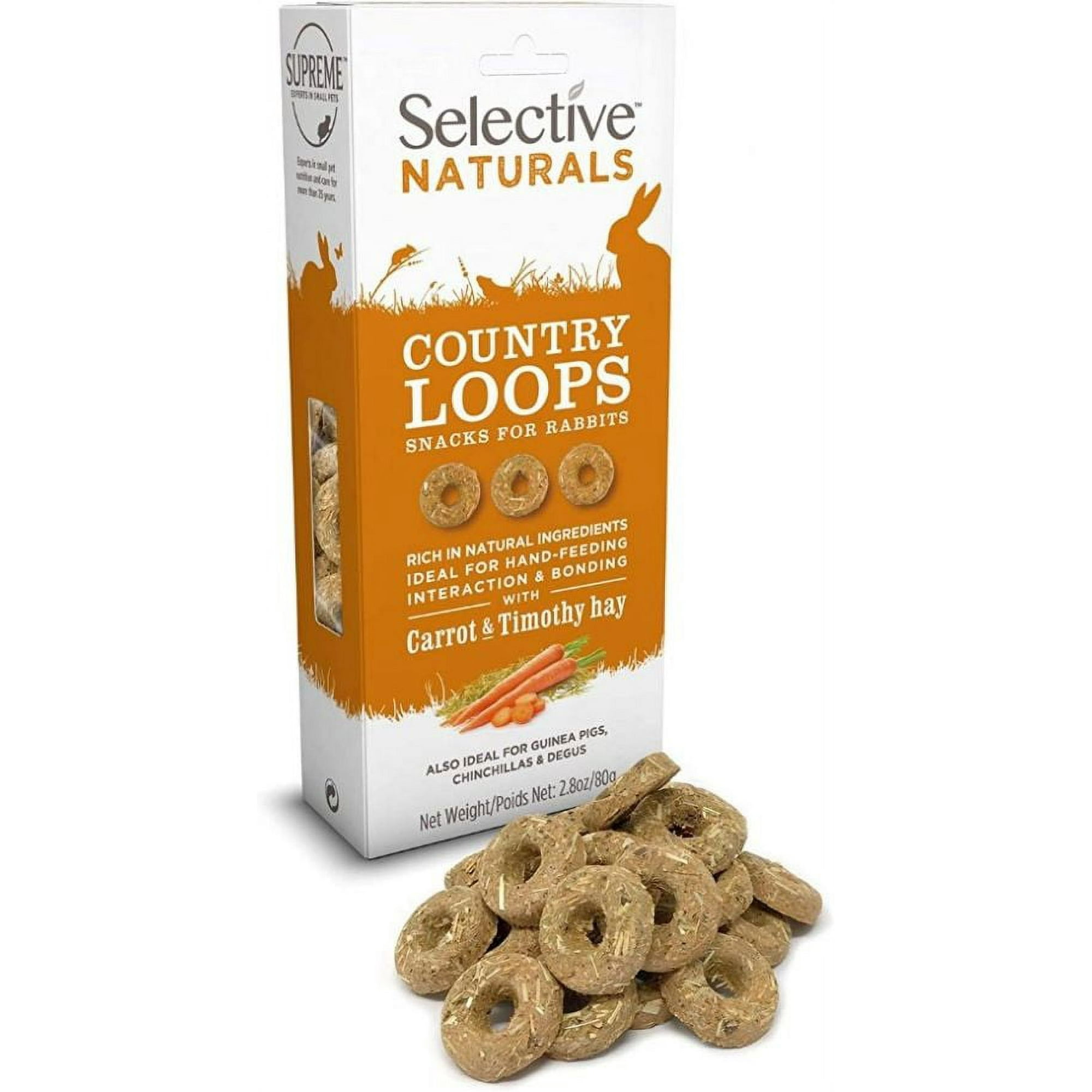 Supreme Pet Foods Selective Naturals Country Loops [Small Pet, Small Pet Treats] 2.8 oz