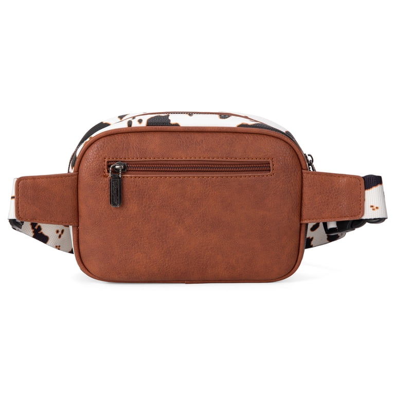 Wrangler Khaki Belt Bag Fanny Waist Pack Coin Pouch Brown Travel Cowgirl New Wrangler Full Grain Leather Fanny Pack - Montana West  main image 3