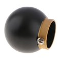 thumbnail image 1 of Cabeza / Finales / Para varillas de cortina de aleación de aluminio - Bola negra Sunnimix Extremos de poste de cortina, 1 of 8