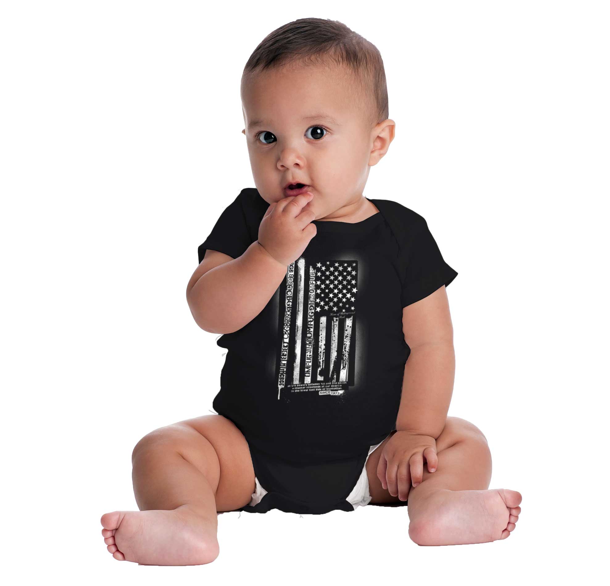 CBGB United States Of Punk Rock American Romper Boys or Girls Infant Baby Brisco Brands 12M - image 4 of 6