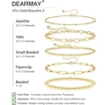 thumbnail image 5 of Bracelets for Women - Dainty Jewelry Set with Beaded Design - Italian Gold Filled - 6.5 Length + 2 Extender, 5 of 7