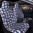 thumbnail image 2 of Uemuo Blue Skull Flower Pattern Car Seat Covers for Front Seats Waterproof Seat Covers for Cars, Universal Auto Front Seats Protector Fits for Car-2 PCS, 2 of 6