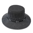 thumbnail image 2 of ZToonmas Men's Vintage Washed Bucket Hat Wide Brim UV Protection Fishing Hat Outdoor Sun Cap for Hiking and Camping, 2 of 3