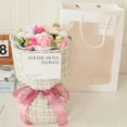 thumbnail image 3 of Handmade Crochet Flower Bouquet - 11. Inch Knitted Yarn Floral Arrangement for Valentine's Day Mother's Day Birthday Wedding Home Decor, Anniversary Gift for Mom Wife Teacher & Women, 3 of 4