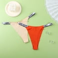 thumbnail image 3 of 4-pack Women's Panties for Women Ice Silk Seamless Thongs Color Sexy Pure Breathable Comfortable Beautiful Mid-waist Thin Strap, 3 of 7