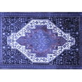thumbnail image 1 of Ahgly Company Indoor Rectangle Medallion Blue Traditional Area Rugs, 6' x 9', 1 of 4