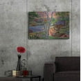 thumbnail image 7 of Luxe Metal Art 'Summer Lakehouse' by Bigelow Illustrations, Metal Wall Art, 36"x24", 7 of 7