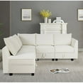thumbnail image 6 of Naomi Home Elizabeth Modern DIY Collection-Fabric:Linen,Finish:White Down,Style:5 Piece Modular Sectional, 6 of 9