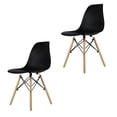 thumbnail image 1 of Mundo In Juego de Sillas Negras Eames Oslo para Comedor 2 Piezas Mundo In Hogar, 1 of 6