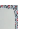 thumbnail image 3 of Ambesonne Tulips Fitted Sheet, Vintage Symmetric Flowers, King Size, Dimgray Pastel Pink, 3 of 5