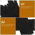 thumbnail image 2 of GOOHOCHY Guantes de invierno unisex con estampado de letreros, antideslizantes, deportivos, con pantalla táctil, cálidos, con tira reflectante de silicona, talla L (negro), 2 of 8