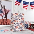 thumbnail image 1 of Uklsqma Independence Day Gift Bags | 12 Pack Red White Blue Kraft Paper Tote Bags | Durable Twisted Rope Handles | Large Capacity Square Bottom | Fourth of July Party Favor Bags | Gift Packaging Sho, 1 of 6