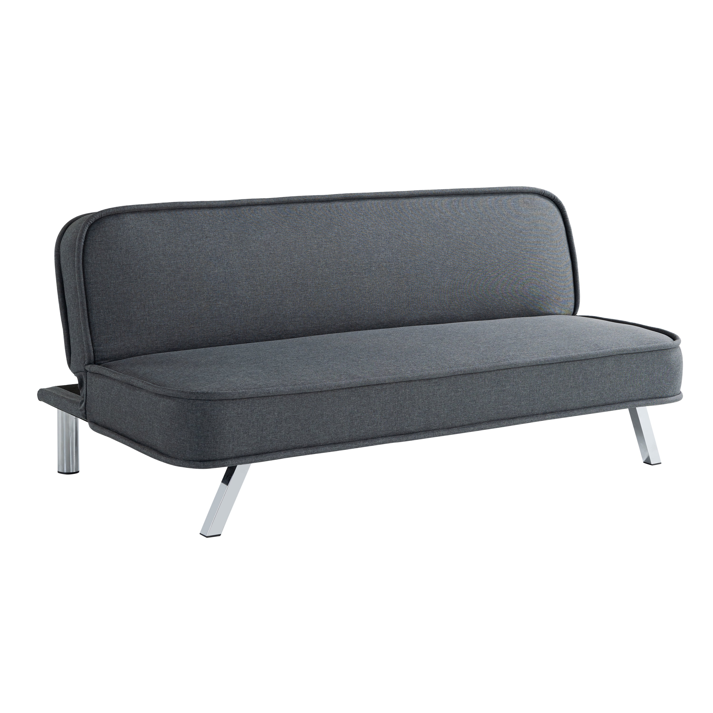 Serta Toronto Modern Convertible Sofa, Charcoal Woven Fabric