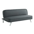 thumbnail image 2 of Serta Toronto Modern Convertible Sofa, Charcoal Woven Fabric, 2 of 12
