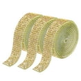 thumbnail image 1 of Unique Bargains 3Roll 1 Yard 8mm Self Adhesive Crystal Rhinestone Ribbon for Crafts Project, Light Yellow, 1 of 5