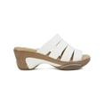 thumbnail image 2 of White Mountain Womens Valora Faux Leather Slip On Platform Sandals, 2 of 3
