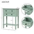 thumbnail image 7 of Narrow Console Table, Slim Sofa Table with Three Storage Drawers and Bottom Shelf, Modern Wood Storage Side Table for Living Room Entryway Hallway, Easy Assembly Hall Stand, Space Saving, Blue, 7 of 7