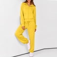 thumbnail image 2 of Evdexr Sweatsuits Womens 2 Piece Outfits Zip Up Long Sleeve Hooded Jacket & Pants Outfits 2026 Fall Drawstring Workout Travel Tracksuits with Pockets S, 2 of 6
