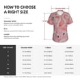 thumbnail image 4 of Xecao Flamingos for Women's V-Neck T-Shirts-Elegant Half-Sleeve Tops Perfect for Summer-XX-Large, 4 of 5