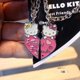 thumbnail image 1 of Collar de aleación de Hello Kitty de Anime Sanrio Kawaii, colgante de gato KT de dibujos animados, cadena de cuello Sexy para niña, regalo de vacaciones para novia, 1 of 4