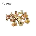 thumbnail image 3 of M8x16mm T-Nuts 4 Pronged Tee Nut Carbon Steel Color Zinc Plating 12 Pack, 3 of 5