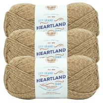 Lion Brand Yarn Heartland Indiana Dunes Medium Acrylic Brown Yarn 3 Pack