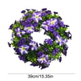 thumbnail image 3 of EGYMEN Spring Door Wreath, Winter Wreath with Artificial Greenery, Decorative Floral Wreath for Indoor and Outdoor Holiday Decor, Natural Style Festive Wreath, 3 of 6