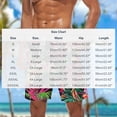 thumbnail image 3 of cllios Hawaiian Swim Trunks Men Quick Dry Floral Print Board Shorts with Pockets Loose Fit Lightweight Vacation Beachwear, 3 of 5