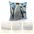 thumbnail image 4 of Shiartex Penguins Throw Pillow Covers Square Design for Home Decor 1PC 12x12in, 4 of 5