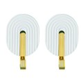 thumbnail image 1 of Inteprter Ganchos multifuncionales autoadhesivos adhesivos de plástico para pared, 2 uds., colgador fuerte para puerta, toallero trasero, estante para Almacenamiento y organización del hogar Blanco Inteprter HA078343-02, 1 of 6