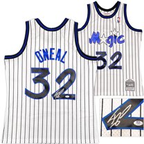 Orlando Magic Shaquille Shaq O'Neal Autographed White Authentic Mitchell & Ness 1993-94 HWC Swingman Jersey Size L PSA/DNA 235519