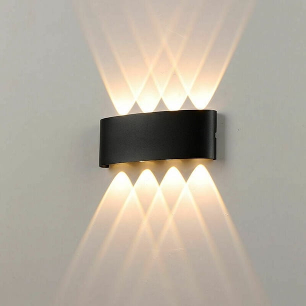 Apliques de pared LED modernos de fácil instalación con accionamiento de corriente constante, LED de alta potencia de 8 W para instalación en interiores y exteriores, luminarias de pared de