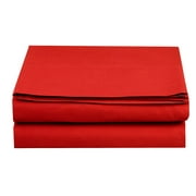 Fitted Sheet ! - Elegant Comfort® Wrinkle-Free 1500 Thread Count Egyptian Quality 1-Piece Fitted Sheet, Full Size, Red