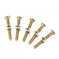 thumbnail image 2 of Pernos para muebles - 10 piezas M6 50 mm Tornillos para muebles de acero al carbono Tuercas para pernos Tornillos de barril para muebles Sujetador de conector para unir tableros de madera, encimeras d, 2 of 8