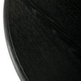 thumbnail image 6 of Maven Lane Zola Traditional Large Round Circle Wooden Pedestal Dining Table for Modern Kitchen, Bistro, or Card Table in Antiqued Black Finish, 6 of 6