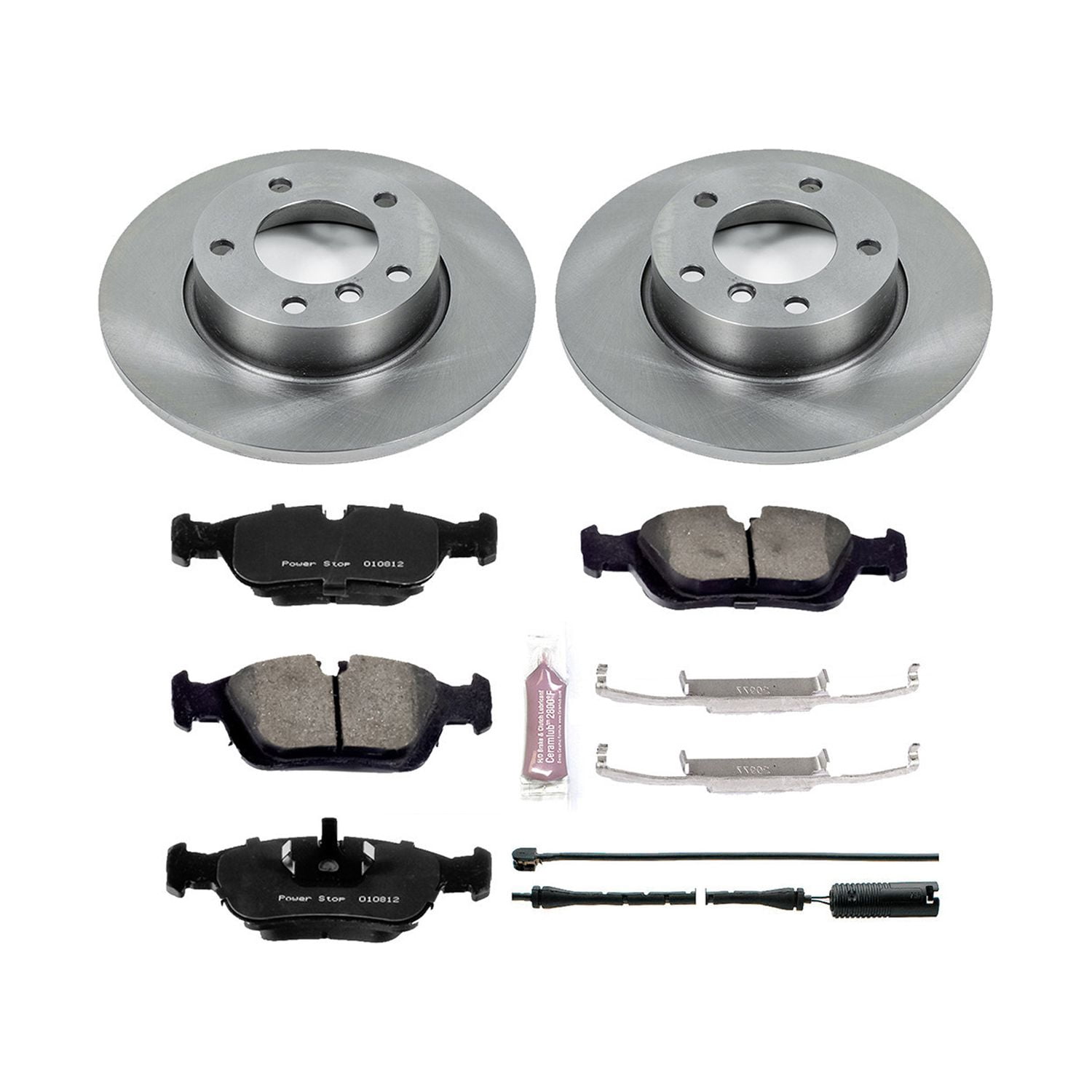 Power Stop Front Stock Replacement Brake Pad and Rotor Kit KOE590