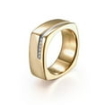 thumbnail image 4 of Lafonn Classic Sterling Silver 2-Tone Plated Simulated Diamond Ring (0.06 CTTW), 4 of 5