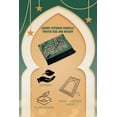 thumbnail image 4 of ihvan online Muslim Prayer Rug with Prayer Beads, Janamaz, Sajadah, Soft Islamic Prayers Rug, Islamic Gift for Eid Ramadan, Prayers Carpet Mat, Chenille Fabric, Rose, 4 of 7