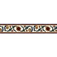 thumbnail image 1 of Wallpaper Border Sticker Flower Pattern Waist Line Wall Sticker Waterproof Self Adhesive PVC Wallpaper Border (10cm x 10m), 1 of 7