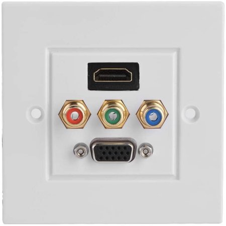 Integrated Audio Video Socket Wall Panel HDMI VGA 3RCA Three-in-one ...