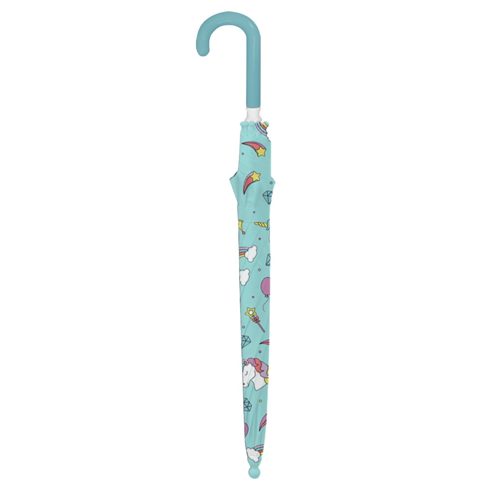 The Weather Station Children's Printed Stick Umbrella with Curved Handle