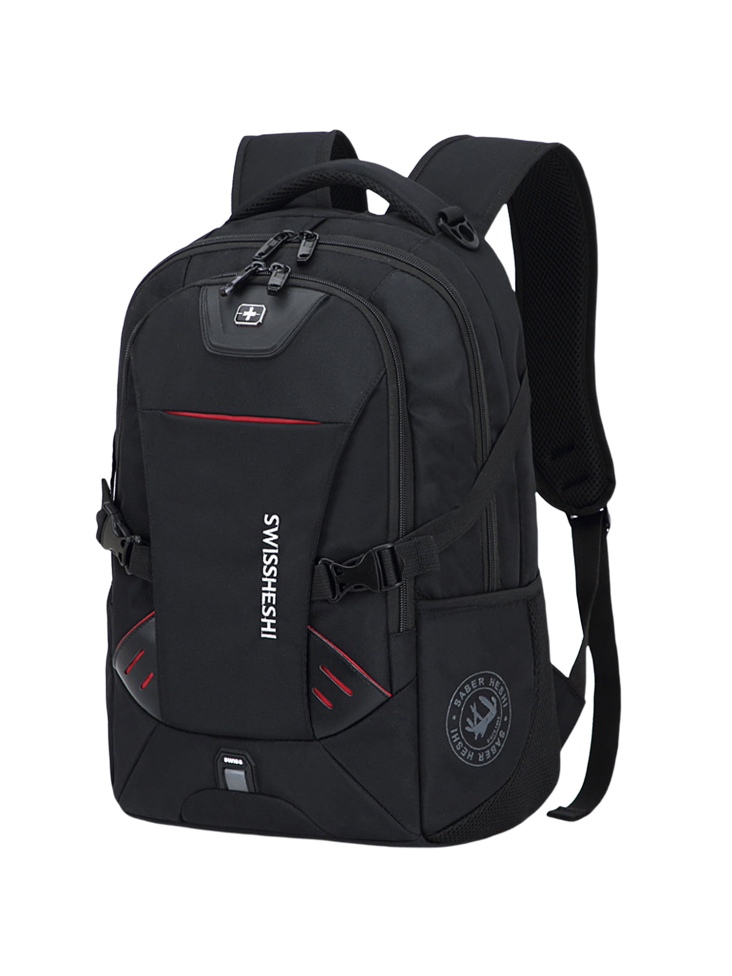 Innerwin Men Laptop Bag Top Handle Backpack Multipockets Oxford