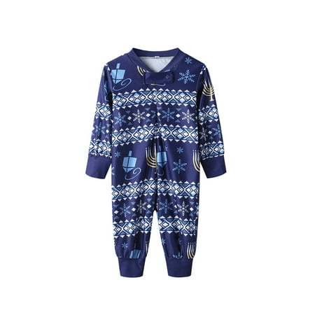 

Eyicmarn Christmas Family Matching Pajamas Printed Striped Long Sleeve Tops and Stretch Casual Pants Sleepwear