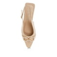 thumbnail image 3 of London Rag Salova Pearl-Studded Horsebit Womens Flats, 3 of 9