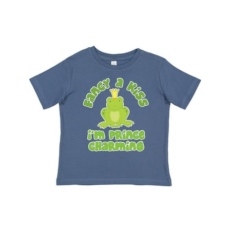 

Inktastic Fancy a Kiss I m Prince Charming Gift Toddler Boy Girl T-Shirt