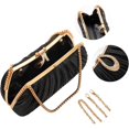 thumbnail image 6 of JKCCZLL Women Elegant Evening Clutch Bag Purse with Detachable Chain Shoulder Crossbody Bags, Handbag for Wedding Party,Black,party, 6 of 6